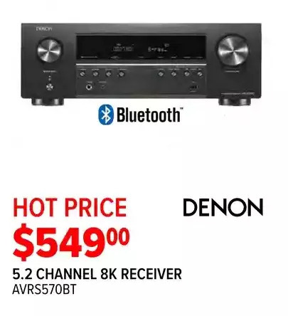 2001 Audio Video Denon 5.2 channel 8k receiver offer