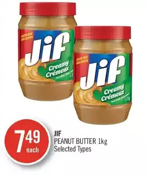 Shoppers Drug Mart Jif peanut butter offer