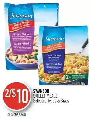 Shoppers Drug Mart Swanson skillet meals offer