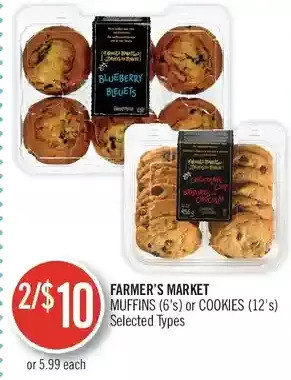 Shoppers Drug Mart Farmer's market muffins or cookies offer