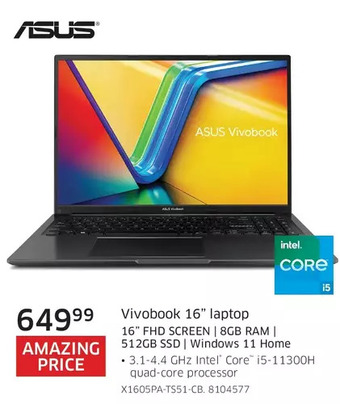 The Source Asus vivobook 16 laptop offer