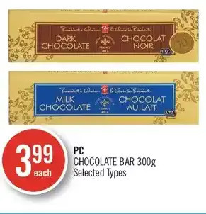 Shoppers Drug Mart Pc chocolate bar offer