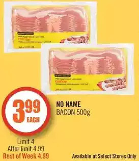 Shoppers Drug Mart No name bacon offer