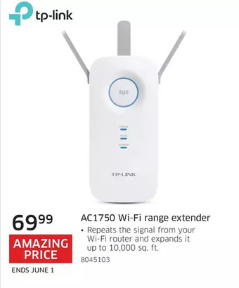 The Source Tp-link ac1750 wi-fi range extender offer
