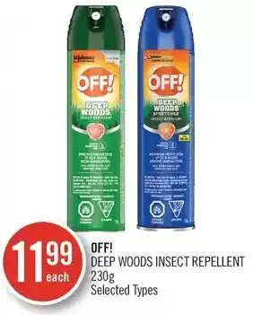 Shoppers Drug Mart Off! deep woods insect repellent offer