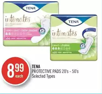 Shoppers Drug Mart Tena protective pads offer