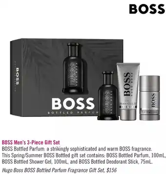 Shoppers Drug Mart Hugo boss boss bottled parfum fragrance gift set offer