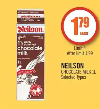 Shoppers Drug Mart Neilson chocolate milk offer