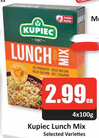 Starsky Kupiec lunch mix offer