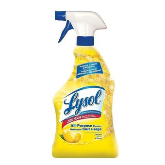 Staples Lysol all purpose cleaner with complete clean trigger spray, lemon, 650ml offer