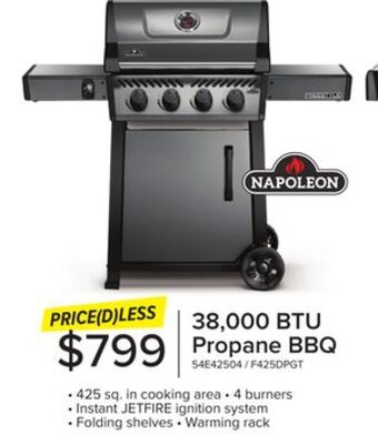 Leon's Napoleon freestyle 425 propane gas grill, graphite grey - f425dpgt offer