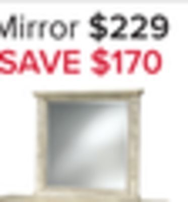 Leon's Emma mirror - oak offer