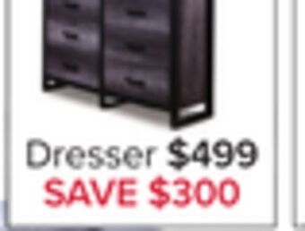 Leon's Terra 6 drawer dresser - grey offer