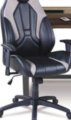 Leon's Zane office chair - black and grey offer
