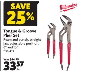 Home Hardware Tongue & groove plier set offer