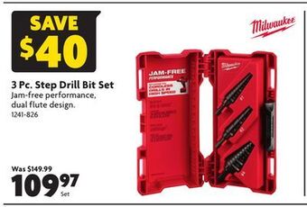 Home Hardware 3 pc. step drill bit set offer