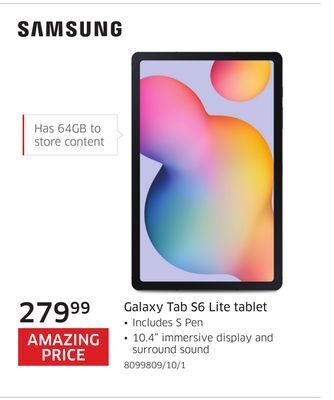 The Source Samsung galaxy tab s6 lite tablet offer