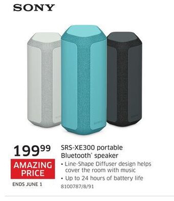 The Source Sony srs-xe300 portable bluetooth® speaker offer