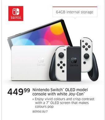 The Source Nintendo switch™ oled model console with white joy-con™ offer