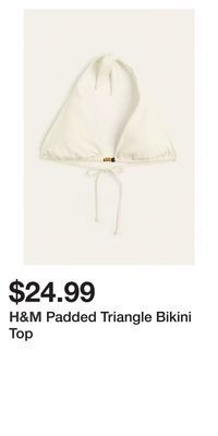 H&M Padded triangle bikini top offer