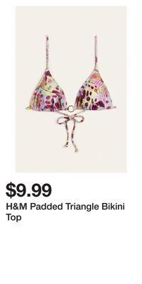 H&M Padded triangle bikini top offer