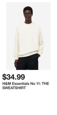 H&M Essentials no 11: the sweatshirt offer