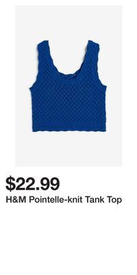 H&M Pointelle-knit tank top offer