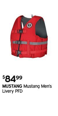 Atmosphere Mustang men's livery pfd offer