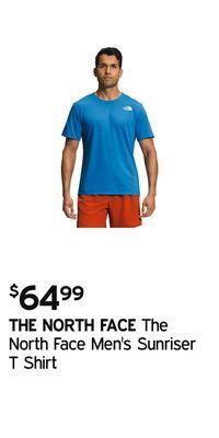 Atmosphere The north face men's sunriser t shirt offer