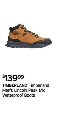 Atmosphere Timberland men's lincoln peak mid waterproof boots offer