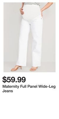 Old Navy Maternity full panel wide-leg jeans offer
