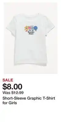 Old Navy Short-sleeve graphic t-shirt for girls offer