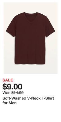 Old Navy Soft-washed v-neck t-shirt for men offer