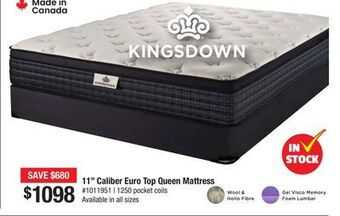 Bad Boy Superstore 11 caliber euro top queen mattress offer