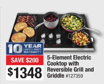 Bad Boy Superstore 5-element electric cooktop with reversible grill and griddle offer