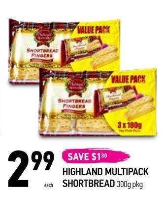 Coppa's Fresh Market Highland multipack shortbread offer