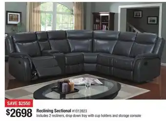 Bad Boy Superstore Reclining sectional offer