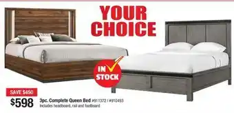 Bad Boy Superstore 3pc. complete queen bed offer