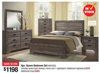 Bad Boy Superstore 6pc. queen bedroom set offer