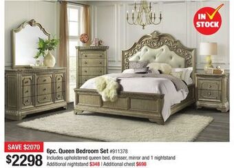 Bad Boy Superstore 6pc. queen bedroom set offer