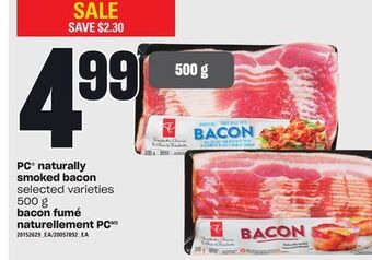Independent City Market Bacon fumé naturellement pc, 500 g offer