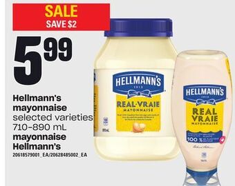 Independent City Market Mayonnaise hellmann's, 710-890 ml offer