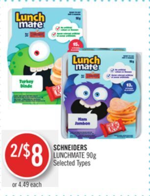 Shoppers Drug Mart Schneiders lunchmate offer