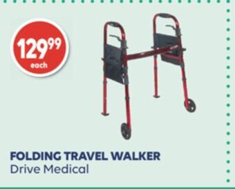 Wellwise by Shoppers Folding travel walker drive medical offer
