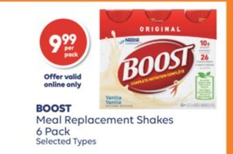 Wellwise by Shoppers Boost meal replacement shakes offer