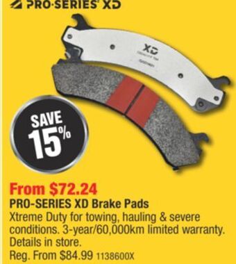 PartSource Pro-series xd brake pads offer