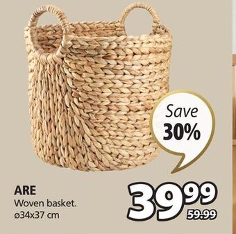 JYSK Are woven basket offer