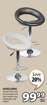 JYSK Horslunde swivel stool offer