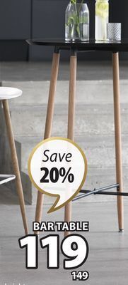 JYSK Jonstrup bar table offer