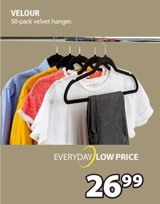 JYSK Velour 50-pack velvet hanger offer